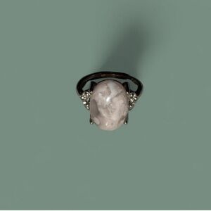 Flower Agate Adjustable Ring | Natural Crystal | Jewelry | Healing